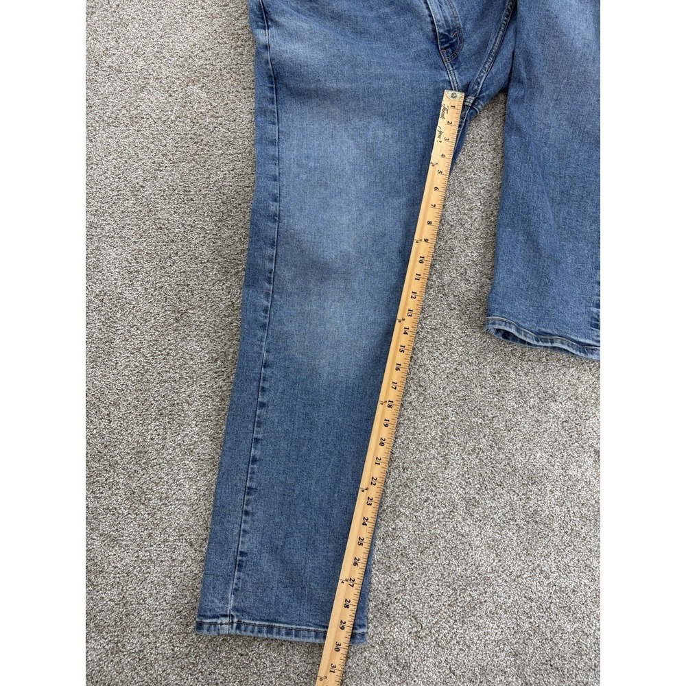 Levi's 505 Jeans Men's 40x30 Blue Medium Wash Flex Denim‎ Regular Straight Leg - Picture 9 of 11